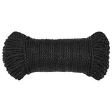 Vidaxl werkouw 8 mm 25 m de polypropène noir