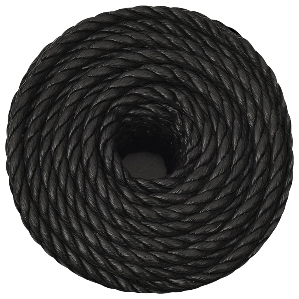 Vidaxx corde de travail 10 mm 25 m polypropylène noir