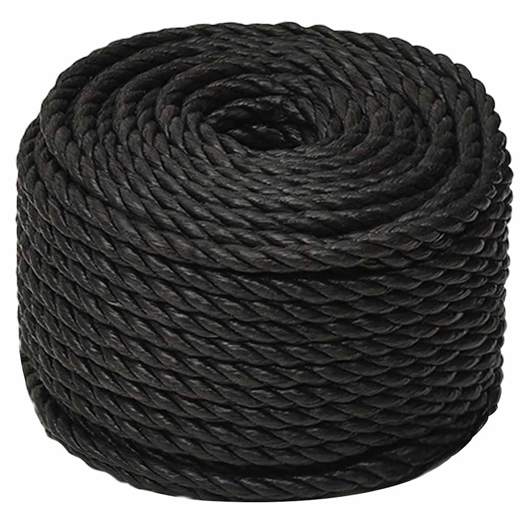 Vidaxx corde de travail 10 mm 50 m polypropylène noir