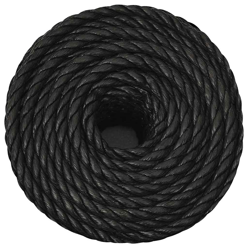 Vidaxx corde de travail 10 mm 50 m polypropylène noir