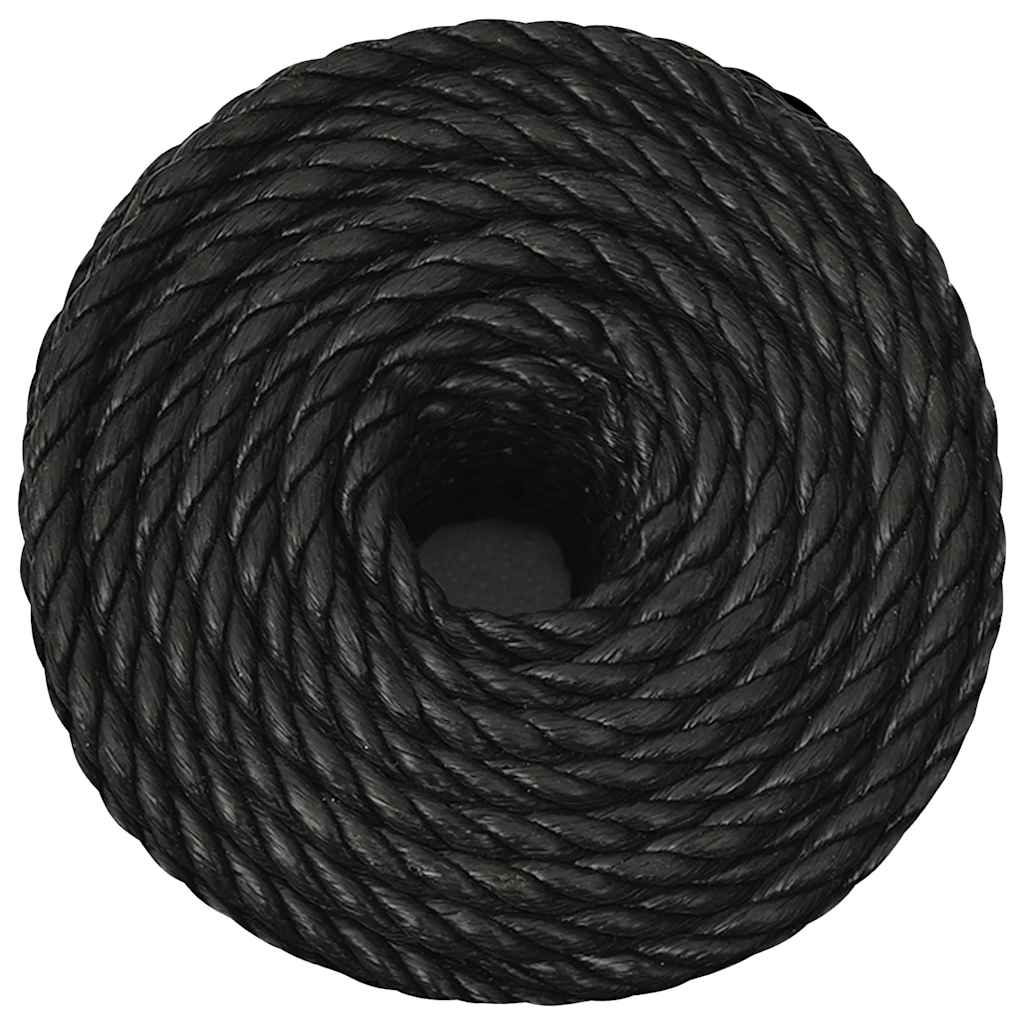 Vidaxx corde de travail 14 mm 25 m polypropylène noir