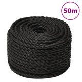 Vidaxx corde de travail 14 mm 50 m polypropylène noir