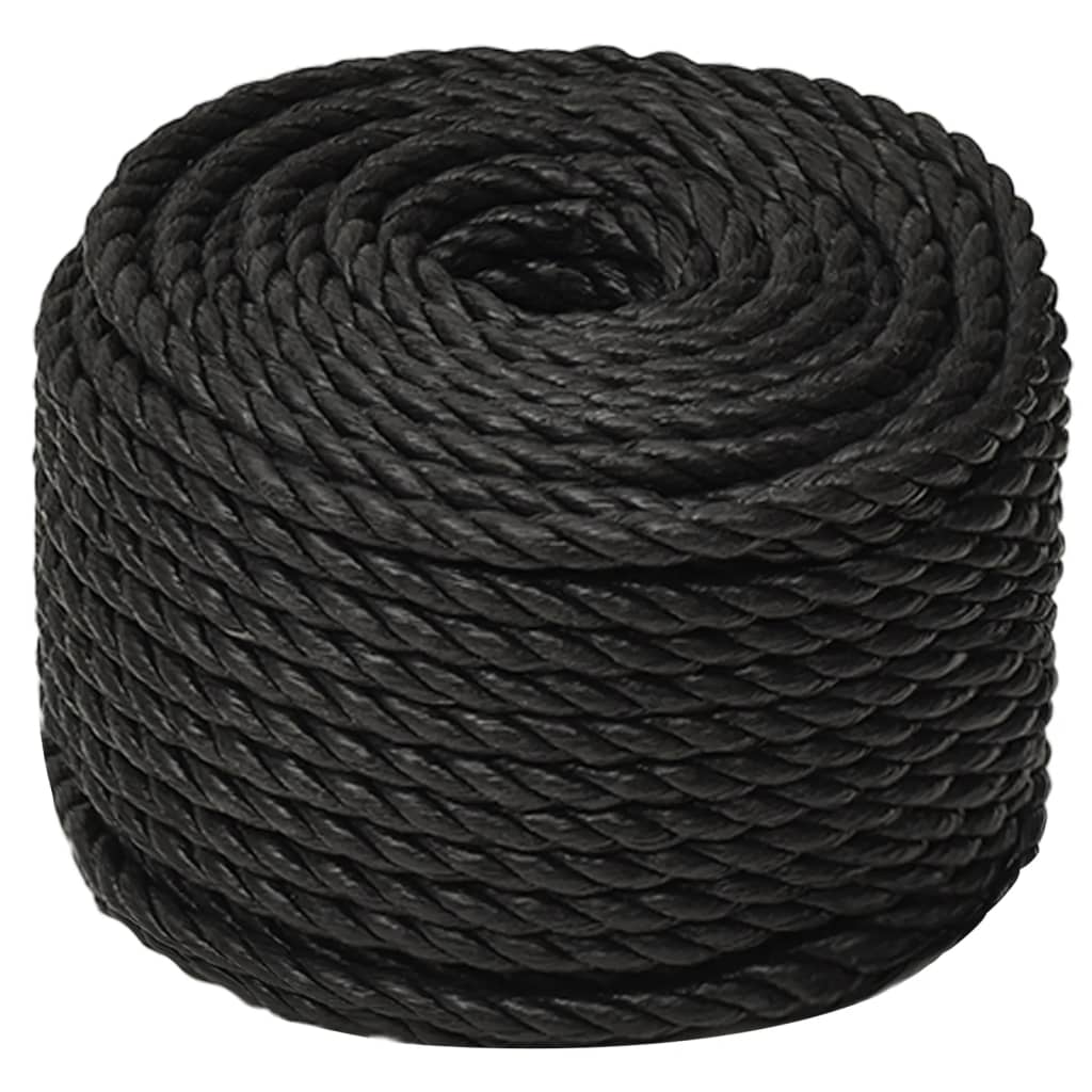 Vidaxx corde de travail 24 mm 25 m polypropylène noir