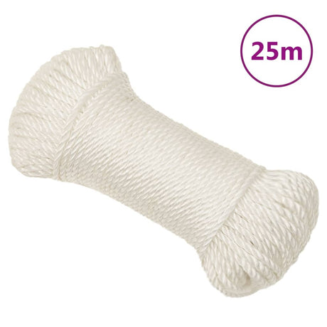 Vidaxl werkouw 6 mm 25 m de polypropène blanc