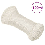 Vidaxx corde de travail 8 mm 100 m polypropylène blanc