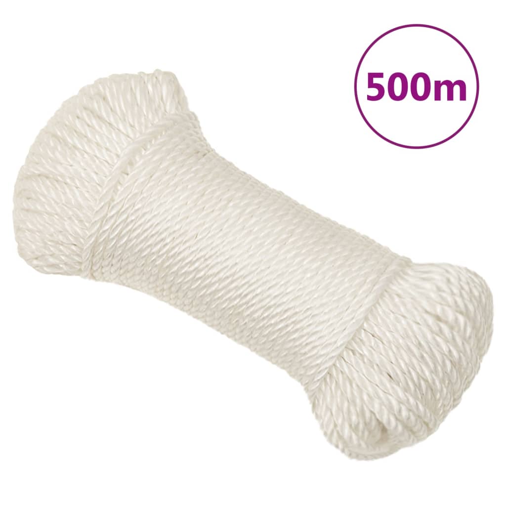 Vidaxx corde de travail 8 mm 500 m polypropylène blanc