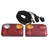 Vidaxx lampes de remorque 2 pcs ampoule classique 12 v 23x6x13 cm rouge