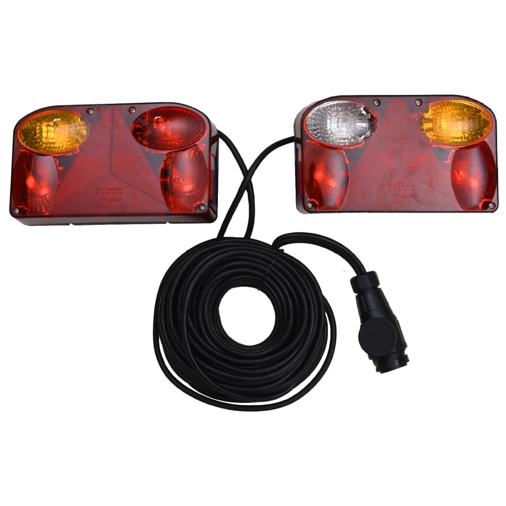 Vidaxx lampes de remorque 2 pcs ampoule classique 12 v 23x6x13 cm rouge