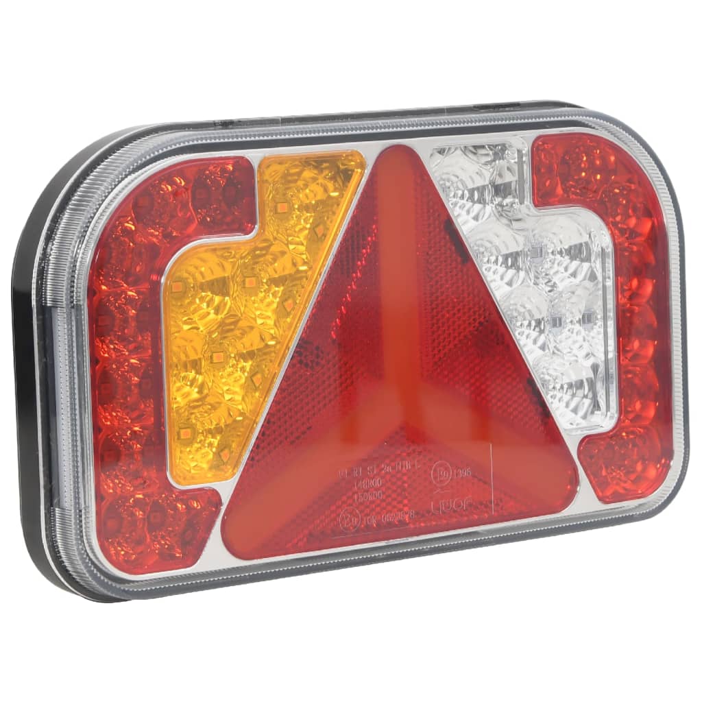 Vidaxx lampes de remorque 2 pcs lampe LED 12 v 24x5x14,5 cm rouge