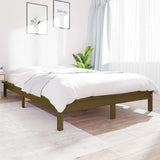 Vidaxl bedframe massief grenenhout honingbruin 120x190 cm