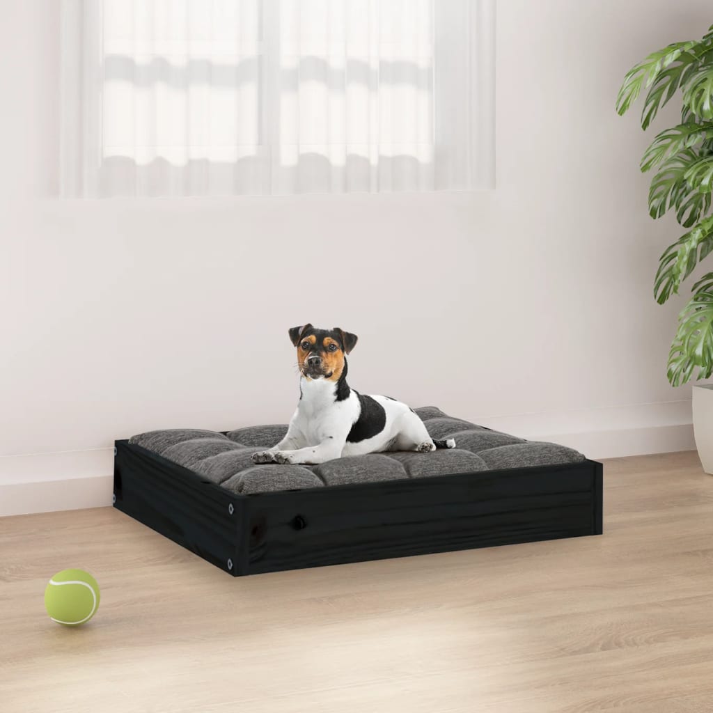 Vidaxl dog basket 51.5x44x9 cm Solid pine black