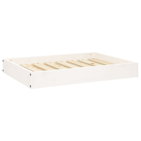 Vidaxl Dog Basket 71.5x54x9 cm Pine solide blanc