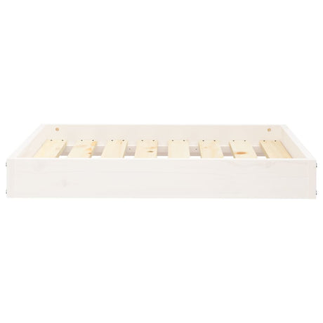 Vidaxl Dog Basket 71.5x54x9 cm Pine solide blanc