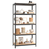 Rack de stockage Vidaxl Rack à 5 couches en bois transformé en bois d'anthracite