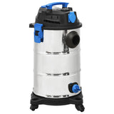 Vidaxx aspirateur eau et poussière 1200 w 30 l couleur argent