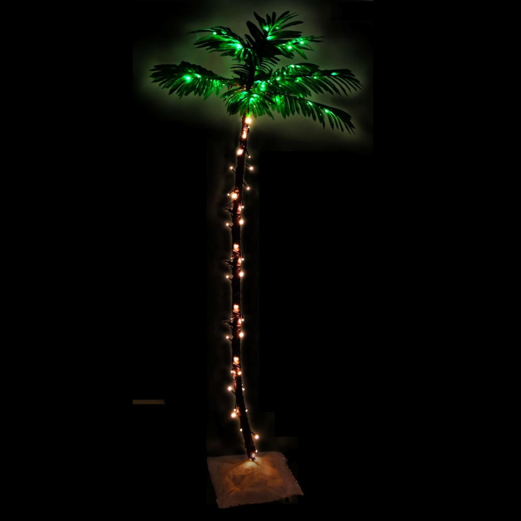 Vidaxl Palm Tree LED 96 LED Bianco caldo 180 cm