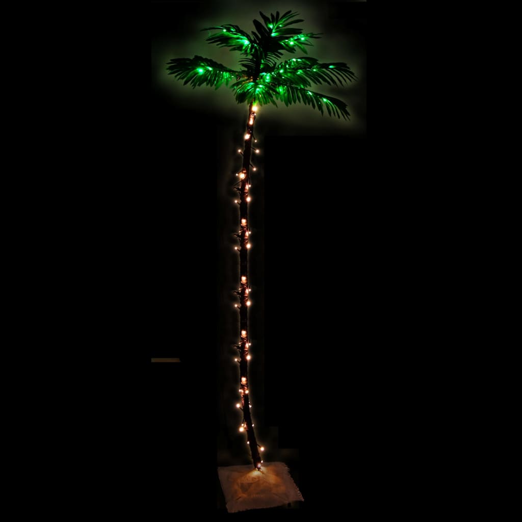 Vidaxl Palm Tree LED 136 LEDS VARME HVIT 220 CM