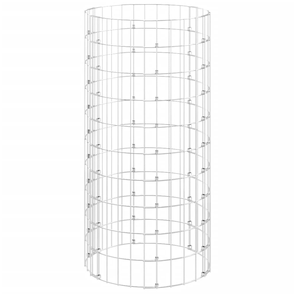 Vidaxx bac à compost ø50x100 cm acier galvanisé