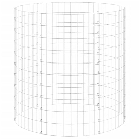 Vidaxl Compost Bin Ø100x100 cm Acier galvanisé