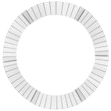 Vidaxl Kompost Bin Ø100x100 cm galvaniséiert Stol