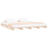 Vidaxl palletbed massief hout 180x200 cm