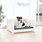 Vidaxl Dog Basket 55.5x45.5x28 cm Pine solide blanc