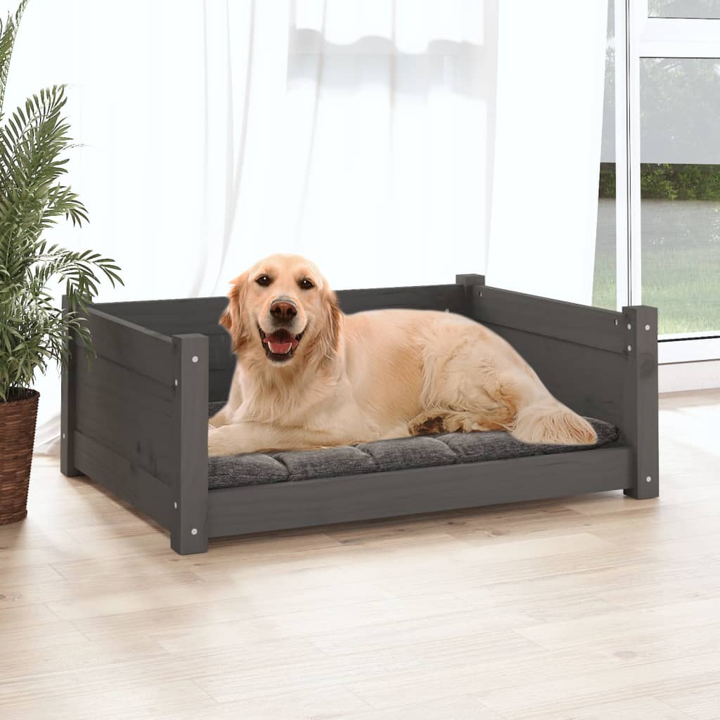 Vidaxl Hond Basket 75.5x55,5x28 cm feste Péiere Grey