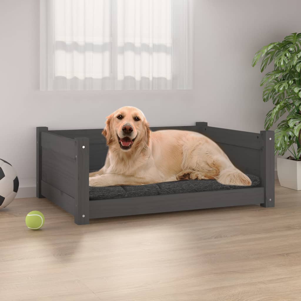 Vidaxl Hond Basket 75.5x55,5x28 cm feste Péiere Grey