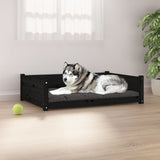 Vidaxl Dog Basket 105.5x75.5x28 cm Pine solide de pin noir