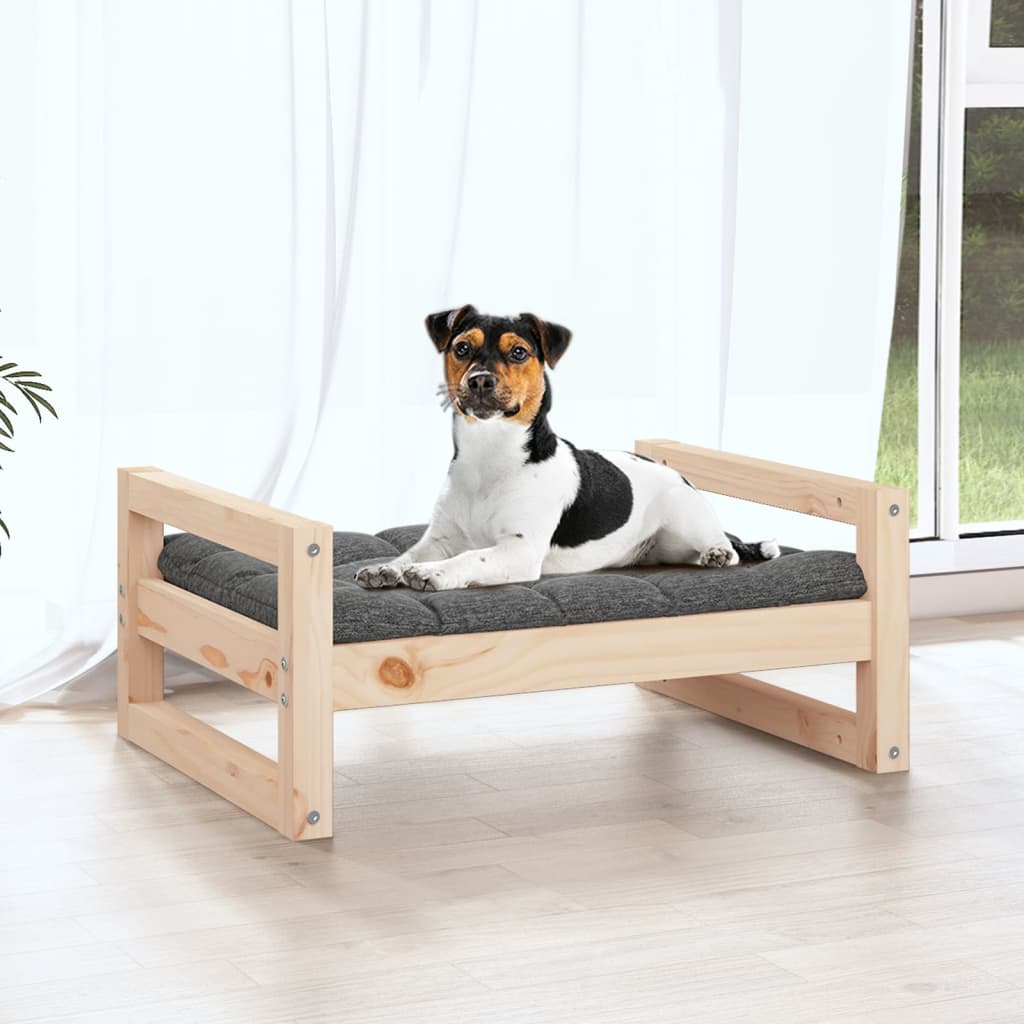 Vidaxl Dog Basket 55.5x45.5x28 cm Pino solido