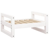 Vidaxl Dog Basket 55.5x45.5x28 cm Pine solide blanc