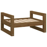 Vidaxl Dog Basket 55.5x45.5x28 cm Pine solide Honey Brown