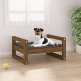 Vidaxl Dog Basket 55.5x45.5x28 cm Pine solide Honey Brown