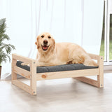 Vidaxl Dog Basket 75.5x55.5x28 cm Solid fyrretræ