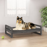 VidaXL dog basket 95.5x65.5x28 cm Solid pine Gray