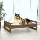 Vidaxl dog basket 95.5x65.5x28 cm Solid pine honey brown