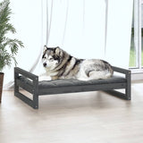 Vidaxl Dog Basket 105.5x75.5x28 cm Gris de pin massif