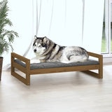 Vidaxl Dog Basket 105.5x75.5x28 cm Pine solide Honey Brown