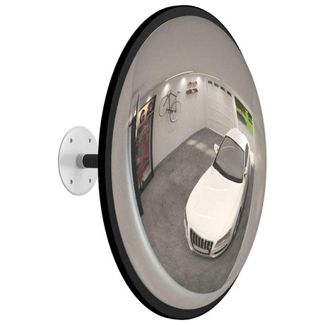 Vidaxl à l'intérieur du miroir de trafic convexe noir Ø40 cm acrylique