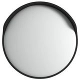 Vidaxl Miroir de trafic convexe extérieur noir Ø60 cm polycarbonate