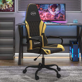 Vidaxl massage gamestoel kunstleer zwart en goudkleurig