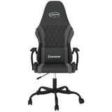 Vidaxl massage gamestoel kunstleer zwart en grijs