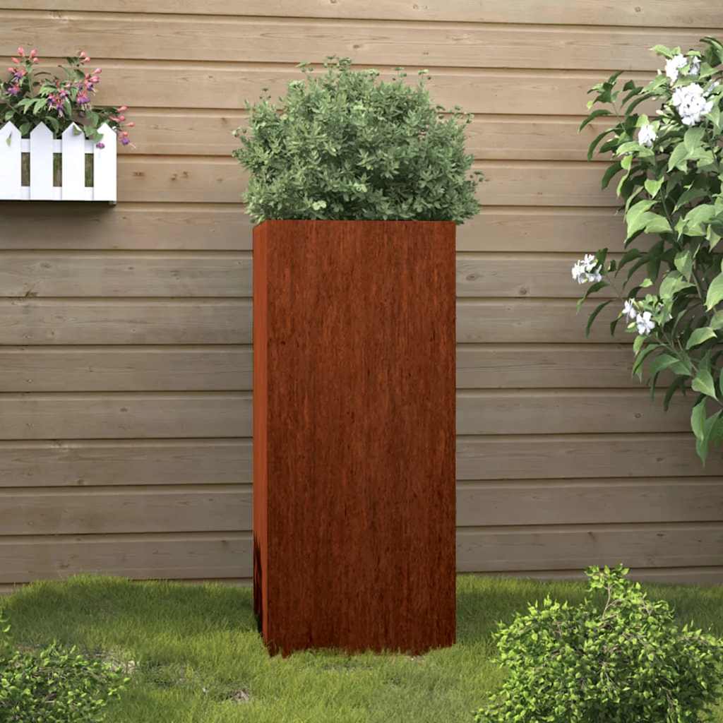 Jardinière Vidaxx 32x29x75 cm acier corten