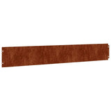 Vidaxl bordures de pelouse 50 pièces 15x103 cm flexible en acier corten