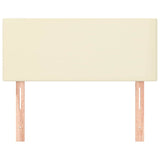 Vidaxl hoofdbord 80x5x78 88 cm kunstleer crèmekleurig