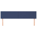 Vidaxl hoofdborden 2 st 80x5x78 88 cm stof blauw