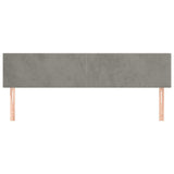 Vidaxl hoofdborden 2 st 90x5x78 88 cm fluweel lichtgrijs
