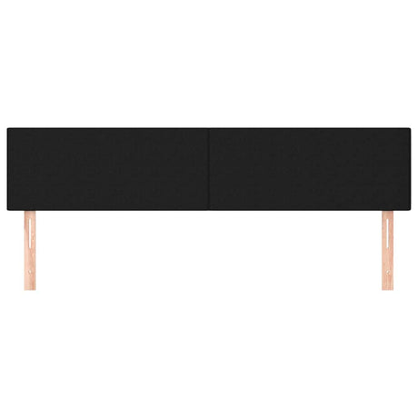 Vidaxl hoofdborden 2 st 100x5x78 88 cm stof zwart