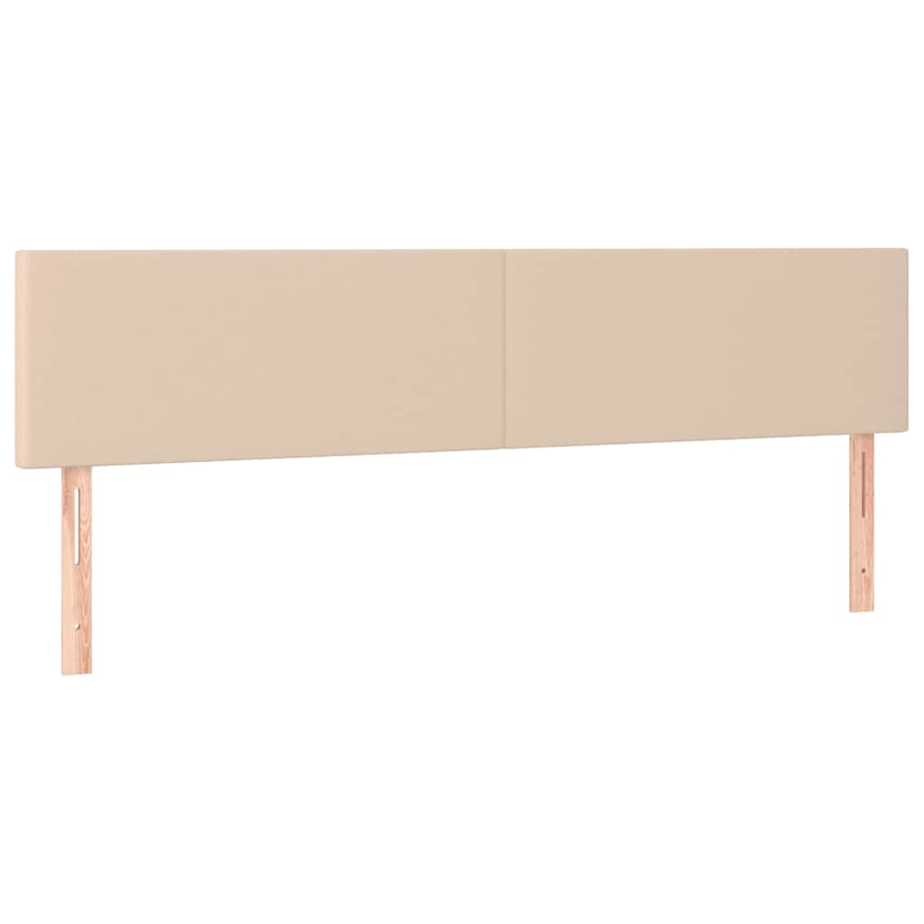 Vidaxl hoofdborden 2 st 100x5x78 88 cm kunstleer cappuccinokleurig