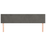 Vidaxl hoofdborden 2 st 100x5x78 88 cm fluweel donkergrijs